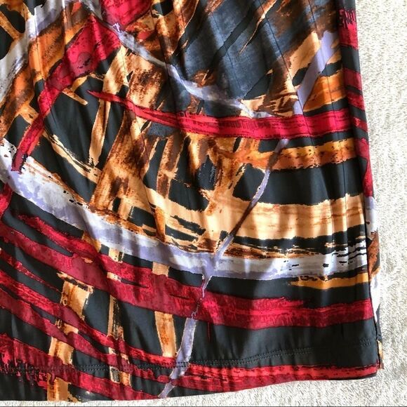 NWOT BCBG Maxazria Colorful Empire Sleeveless Dress - Picture 5 of 9